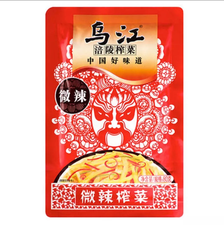 乌江 红油榨菜 80g  WJ Hot Spicy Mustard  Tuber