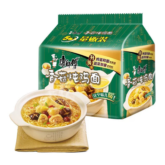 康师傅经典 5连包 - 香菇炖鸡KSF Instant  Noodles - Chicken