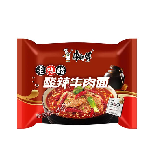 康师傅经典 5连包 - 酸辣牛肉KSF Instant  Noodles - Hot & Sour Beef